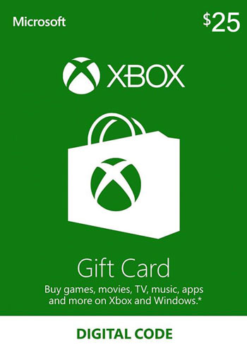 Xbox Live Gift Card 25 USD US Digital CD Key