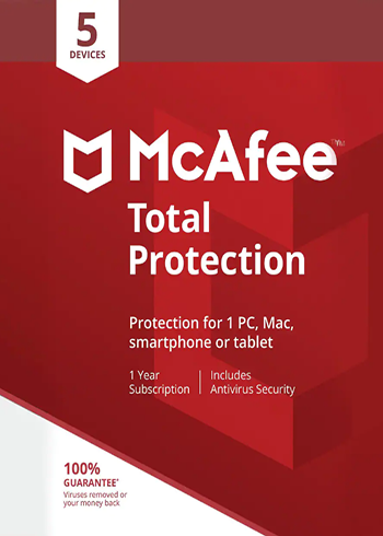 McAfee Total Protection 2023 Multi 5 Devices 1 Year Digital CD Key