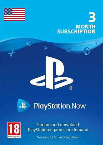 PlayStation Now 3 Months PSN Digital CD Key United States
